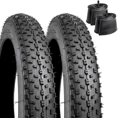 YunSCM 2Pcs Faltbare 20 Zoll Fahrradreifen 20x2.80 Mantel 71-406 kompatibel 20x2.80 Mountainbike/Strandfahrradreifen