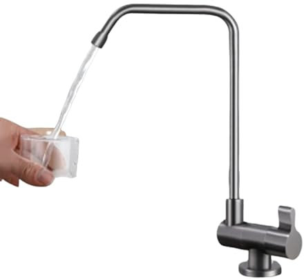 Küchenarmatur für Umkehrosmoseanlage Wasserfilter Wasserhahn Einhand-Klappspüle Wasserhahn-Grau