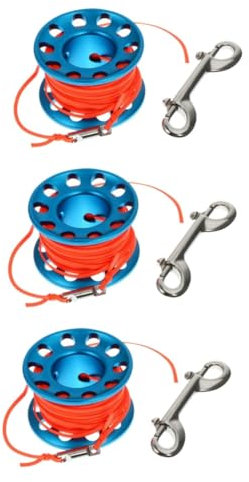 Yardwe 3sätze Tauchen Spule Tragbare Fingerrolle Für Unterwasseraktivitäten Für Technische Tauchgänge Detailverarbeitung Geeignet Für Taucher Und Tauchfreunde