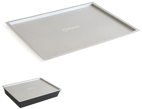 Chef Pomodoro Detroit Pizza Pan Lid – 14 x 10-inch (35.5 x 25 cm) – Designed for Detroit Pizza Pan, Holds Heat & Humidity, Stackable, Prevents Drying, 1.5mm Thick Aluminum