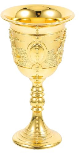 SUPBEI Calice Calice da Vino Bicchierino da Liquore in Metallo Vintage Bicchiere da Vino in Rilievo retrò Bicchiere da Liquore per Vino Bicchiere da Chiesa Calice da Altare Sacro Bicchieri da Vino
