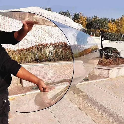 LRYELWA Transparente Polycarbonat-Dachplatten,Klar Acrylglas Platten Kunststoffplatte Schlagfest Gewächshausplatten Ersatzplatten Für Carports,Vordächer,Terrassen,Balkon (80cm x 3m)