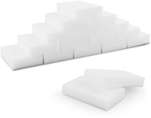 50 Pezzi Spugna cancellare,Superficie Perforata Unica Riutilizzabili,Buffer Unghie Blocco, Nail Buffer Quadrato Spugna,Spugne magiche pulizia in gomma,per Bagno,Scarpe