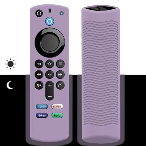 Fernbedienung Hülle für Fire TV Stick 4K /Alexa Sprachfernbedienung (3rd Gen)/Alexa Voice Remote 3. Generation,leuchtet im Dunkeln,rutschfeste Silikon Schutzhülle,Fernbedienung Abdeckung