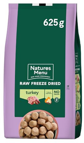 Natures Menu Freeze Dried Complete & Balanced Nuggets - Turkey - 625gr