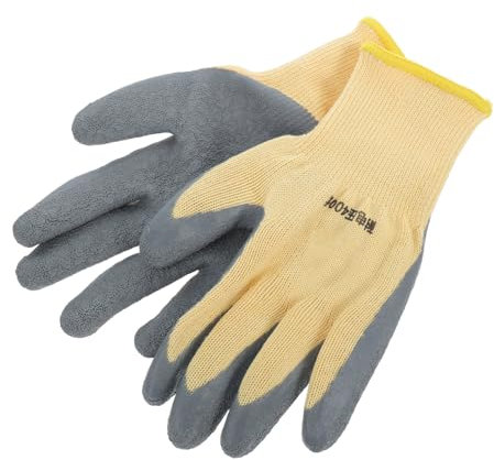 Kisangel 1 Pair Electrical Insulated Gloves for Electricians Rubber Work Gloves with Non Slip Grip Breathable Shock Resistant for Low Voltage Tasks Safety Hand Protection
