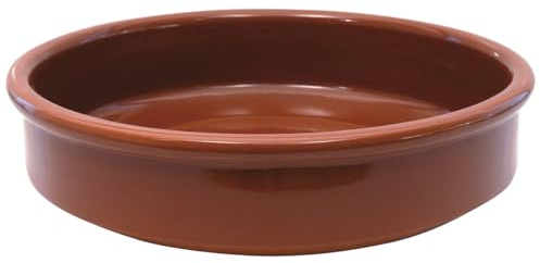 METRO PROFESSIONAL Cazuelas en Terre Cuite, Lot de 12, 6 cm de Diamètre, 50 ml, Résistant au Four jusqu'à 180°C, Marron