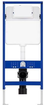 YEAUPE PRO Toilettenspülkasten, Unterputz-Wand-WC-Spülkasten mit silber galvanisch lackierter ABS-Platte, Zweimengentechnik, geeignet für Zuhause, Firma