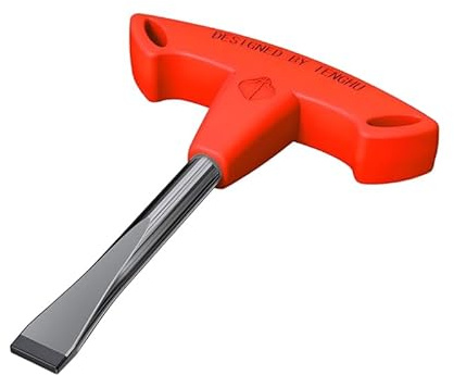 Tournevis à Tête Plate avec Poignée en T Ergonomique, Clé de Serrage pour Plaque à Dégagement Rapide, Trépied et Monopode d'Appareil Photo, Outil de Photographie Haute Performance (Rouge)
