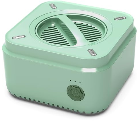 Long-Lasting Indoor/Outdoor Mosquito Repeller, Up to 240-Hour Refill, 15-Hour Rechargeable Battery, USB-C Powered for Continuous Use, Mosquito-Repelling Plant-Based Essential Oil Refill