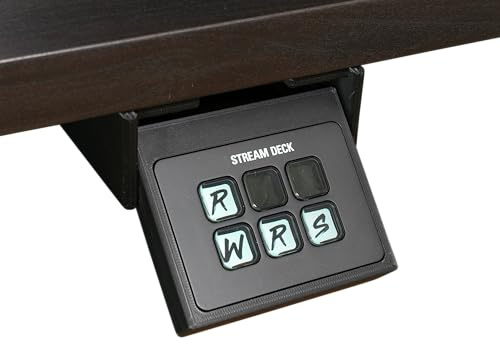 Desk Mount Fits Elgato Stream Deck - Retractable & Clean, Adhesive or Screw Mounting, Compatible with Mini, MK2, Neo, Plus & XL (Compatible with Elgato Stream Deck Mini)
