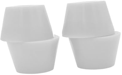 APLVFFZH 4 Piezas Longboard Bushing Kit para Actualización de Ejes de Patineta Bujes Cónicos Resistentes Accesorios Profesionales en PU Flexible Fácil de Insta, Blanco