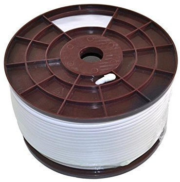 Venton Cable coaxial de satélite RG6Q-CCS I Cable de antena 120 dB máx. I 4 capas blindado HQ digital HD 4K 3D cobre conductor interior I cable de televisión cable coaxial para instalaciones DVB-S2 -C