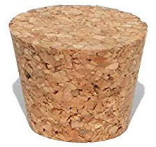 KORKEN aus NATURKORKEN STOPFEN für GÄRBALLON WEINBALLON FLASCHE 40/33mm KK40