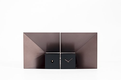 Propegetti Tiefe Kuckucksuhr Rahmen aus Eisen, Bronze/Schwarz, Einheitsgröße