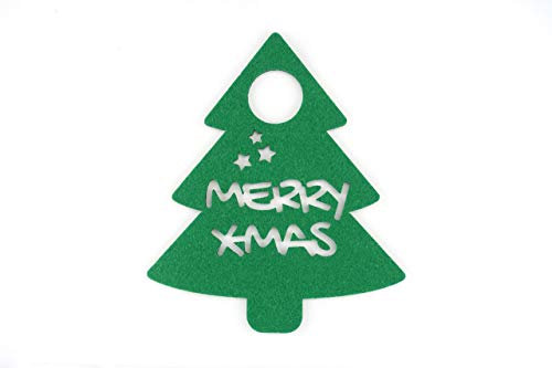 Weihnachtsbaum Merry Christmas Grün | Türanhänger aus Filz | Höhe ca. 22 cm