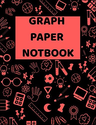 graph paper netbook: ( 8.5 x 11) , 120 Pages , ( balck and blue ) .
