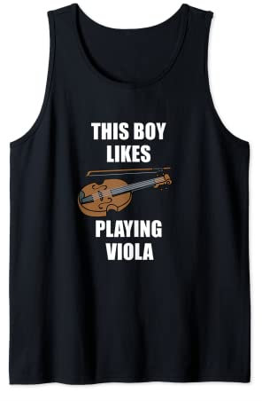 Herren Bratsche Spieler Musik Noten Musiker Orchester Bratscher Tank Top