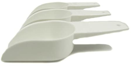 Tupperware Backen Mehlschaufel (3) weiß Mehl Zucker Backhelfer Küchenhelfer 6386