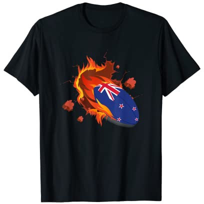 Neuseeländisches Rugby Union Trikot 2019 Fans Kit Kiwi-Unterstützer T-Shirt