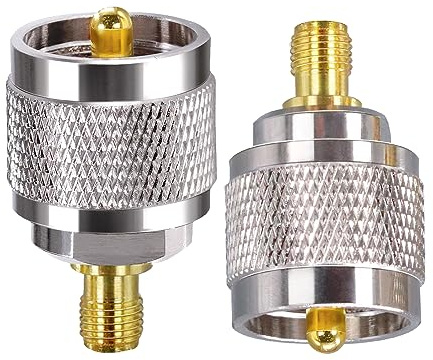 TUOLNK SMA auf PL259 Adapter Stecker für CB Funkantenne SO239 zu SMA Buchse Koaxial Adapter 2St