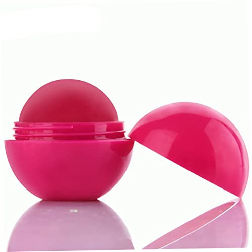 Balms,Natural Moisturizing Lip Balm Smooth Ball Healing Lip Balms Fruit Flavoured Lips Care Fully Hydration Lipstick (Strawberry)