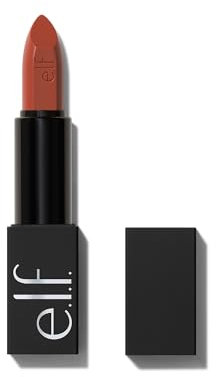 e.l.f. O Face Satin Lipstick, reichhaltig pigmentierter, pflegender & langanhaltender cremiger Lippenstift, mit Jojoba angereichert, vegan & tierversuchsfrei, Me, Myself And I