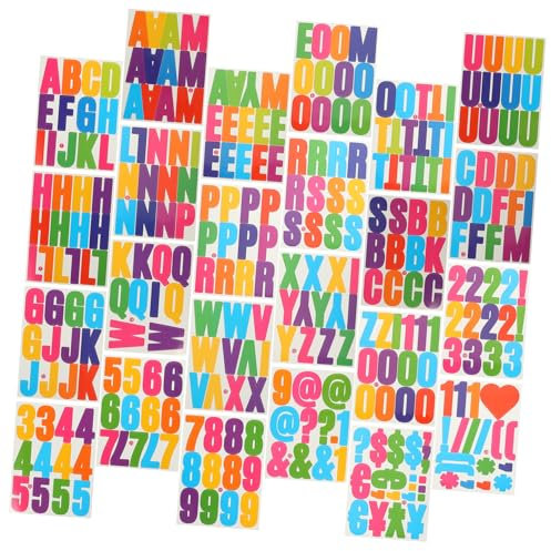 Garneck 24er-pack Alphabet-buchstabenaufkleber -briefkasten- -etiketten für Klassenzimmer Zuhause Auto Einfach Abziehen und Aufkleben