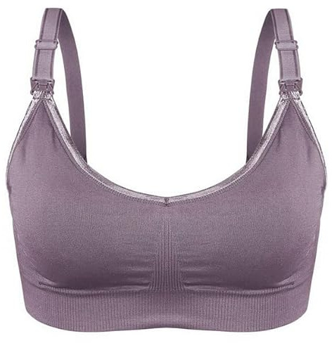 ana wiz Brasier de lactancia suave y cómodo, tirantes ajustables y clips fáciles de abrir, brasier de lactancia inalámbrico y elástico