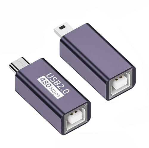 NFHK 2 pz/lotto USB 2.0 Tipo B Femmina a Mini USB e Micro Maschio Adattatore di Estensione per Disco Del Telefono Della Stampante