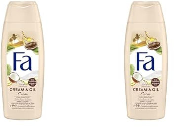 Fa Gel Douche Corps, Huile de Coco et Parfum Beurre de Cacao, 250ml (Lot de 2)