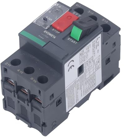 Disjoncteur de Moteur Bouton de Commande Interrupteur de Protection du Moteur Disjoncteur Magnétique Thermique avec Montage sur Rail pour Applications de Moteur (GV2-ME16 9-14A)
