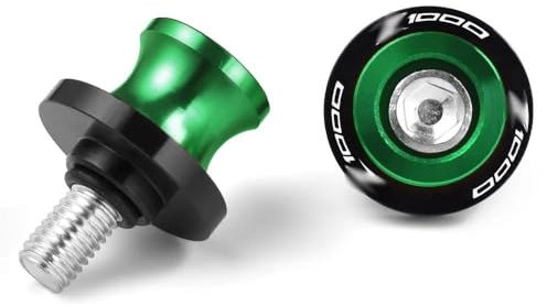 Schwingenschutz Montageständer Für KA&WA&SA&KI Z1000 Z 1000 Z1000SX 2015-2021 Z1000 Motorrad Schwinge Spulen Hinten Stand Schrauben Sliders CNC Aluminium Zubehör(8mm Green)