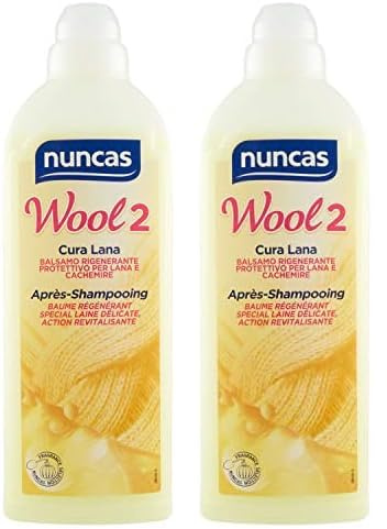 Nuncas Wool 2 Balsamo Rigenerante Lana - 750ml (Confezione da 2)