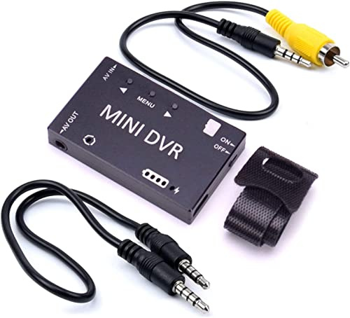 RunCam Mini FPV DVR Digital Video Recorder, 720P HD, NTSC/PAL, Support 32GB TF Card, Built-in Battery, 3.5mm AV Interface, Compact Video Capture for Camcorder, VHS, Hi8,