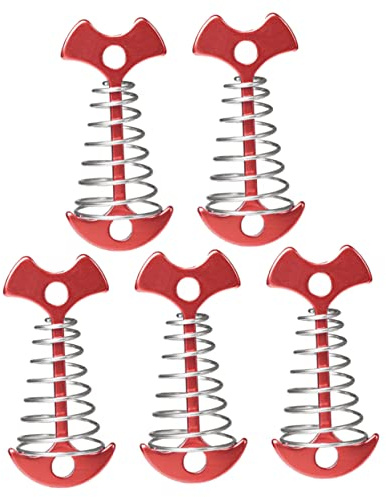 Yardwe 5piezas Fijador de Clavos Suelo Estacas de Carpa Forma de Espina de Pescado Accesorios para Carpas para Camping y Exteriores