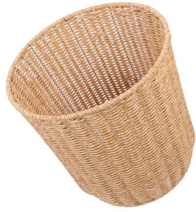 OUNONA Panier Tressé Imitation Rotin Corbeille à Panier De Rangement Polyvalent Pour Articles Divers Et Décoration