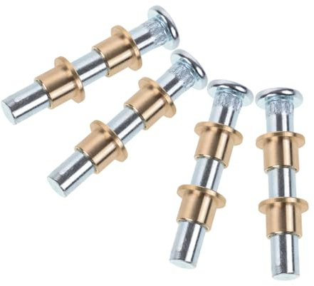 MAGICLULU Kit Riparazione Cerniera Porta Veicolo in Ferro e Rame Argento, Boccole e Perno per Risolvere Problemi Cerniere Facilmente