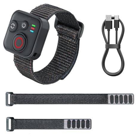 Blue-Tooth - Telecomando per Insta360 X5/X4/X3/Go 3S/ACE pro 2/ACE Pro/ONE X2, distanza di azione 50 m, durata della batteria 96 ore, con cinghie di montaggio lunghe e corte