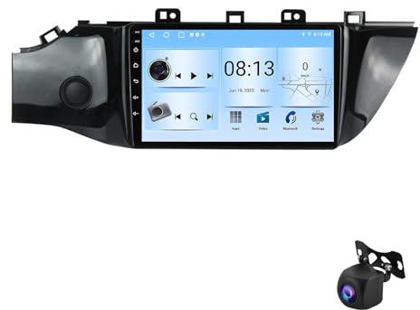 Autoradio Touch Screen Android 13 per Kia RIO 2016-2019 navigatore satellitare ricevitore audio integrato schermo touchscreen HD da 9 Bluetooth GPS CarPlay Android Auto(4G+WIFI 8Core 6G+128G)