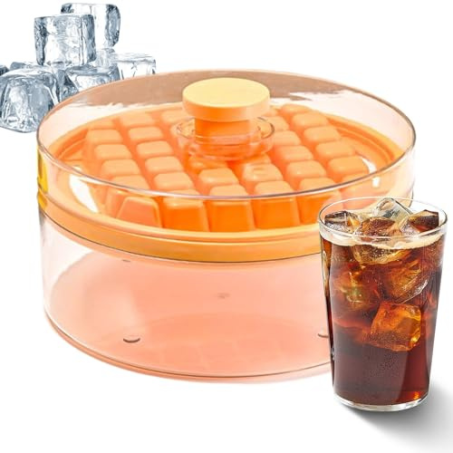 Moule de glace - Cube de presse Cube avec couvercle pour boissons, café, cocktails, whisky, boissons de fête, cuisine à domicile, voyage en camp