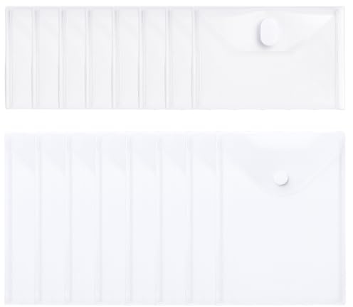 16 Dokumentenmappen A5, Dokumententasche A5 abheftbar, 23x18cm Umschlagmappen zum Abheften Dokumentenmappe, transparente Dokumentenhülle für Dokument Organisieren (7 Löcher) ﻿