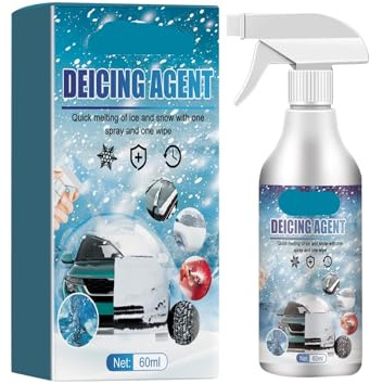 Spray Descongelante Y Derretidor De Nieve For Parabrisas Coche: Elimina El Hielo Rápidamente, Descongela Cerraduras Limpiaparabrisas, Protege La Pintura Vidrio(1 piece set)