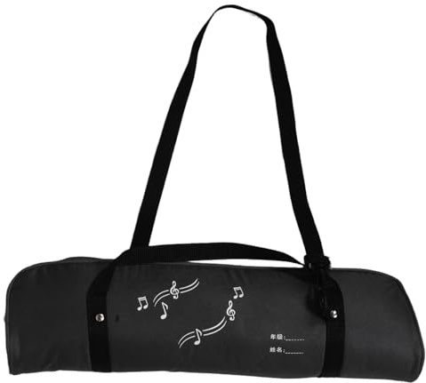 Gatuida Tragbare 32-Tasten-Melodica-Tasche, Mundharmonika-Tragetasche aus Canvas, Aufbewahrungstasche für Musikinstrumente, Schutzhülle für Mundharmonika und kleines Klavierkeyboard, Schwarz