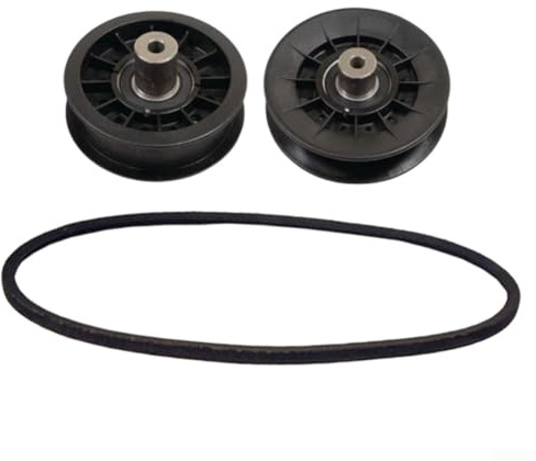 Rasenmäher-Riemenscheiben-Set M144044 mit AM134501 und AM134502 Keilriemen-Spannrolle, kompatibel mit X300 X304 X310 X320 X324 X330