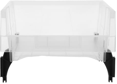 Zerodeko Boîte de Tri Transparente en PP 4 Pieds Boîte à Fournitures de Bureau Étanche à la Poussière Organisateur Multifonction pour Pièces Valise de Projet Portable pour Atelier et