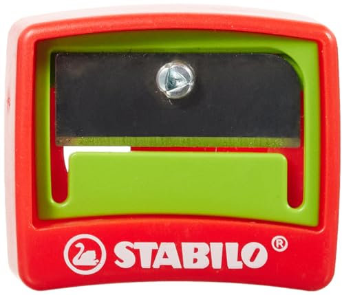 STABILO - Spitzer - woody 3 in 1 Spitzer - für extradicke Stifte - rot/grün