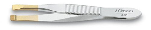 Pinzas de depilar rectas 8 cm, 1 pinza