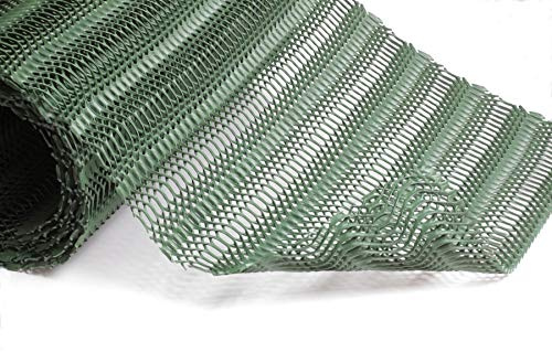 TERRAM GrassProtecta® Standard | 1m x 10m | 1,2kg/m² | grün | befahrbares Rasengitter aus Kunststoff | Plus Befestigungshaken | 50 Stück | aus Stahl