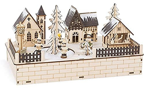 small foot Lampe Winterdorf aus Holz, mit Beleuchtung, moderne Weihnachtsdekoration, Art.-Nr. 10991